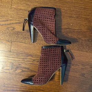 French Connection burgundy ankle boot